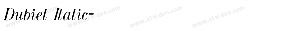 Dubiel Italic字体转换